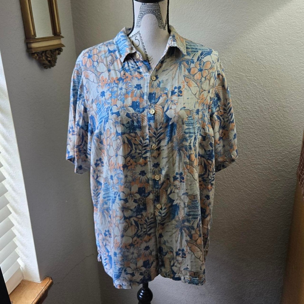 Margaritaville Hawaiian Shirt Silk/linen